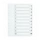 Q-Connect 1-10 Index Clear Tab White A4