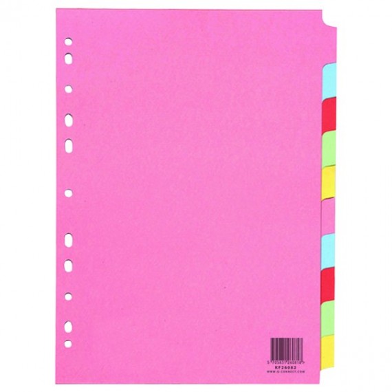 Q-Connect 10-Pt Subject Divider A4