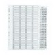 Q-Connect 1-100 Index Clear Tab White A4