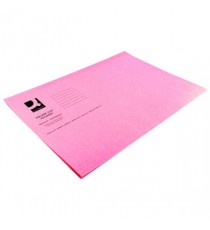Q-Connect Sq Cut Folder 180gm Pink Pk100