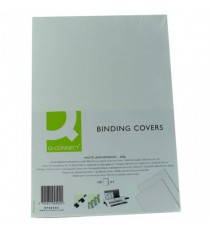 Q-Connect White A4 Binding Covers Pk100