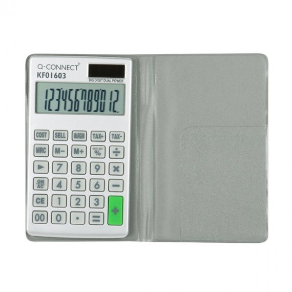 Q-Connect Lge Pocket Calculator 12-digit