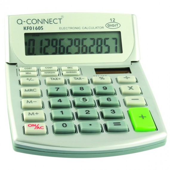 Q-Connect Semi-Desktop Calc 12-digit