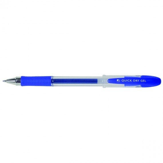 Q-Connect Quick Dry Gel Pen Blue Pk12