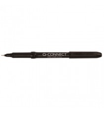 Q-Connect 0.4mm Black Fineliner Pen Pk10