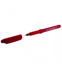 Q-Connect 0.4mm Red Fineliner Pen Pk10