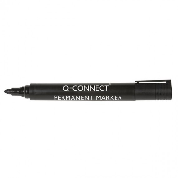 Q-Connect Bullet Perm Marker Black Pk10