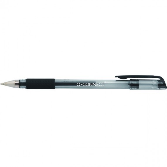 Q-Connect Gel Rollerball Pen Black Pk10