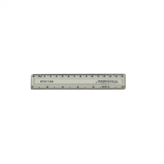 Q-Connect Acrylic Ruler 15cm Clear Pk10