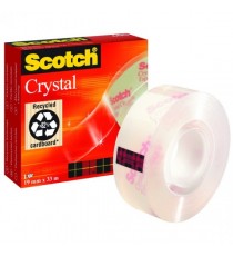 Scotch Crystal Clear Tape 19mmx33m 600
