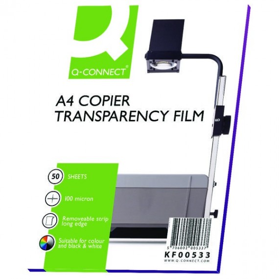 Q-Connect A4 Laser Copier Film Pk50
