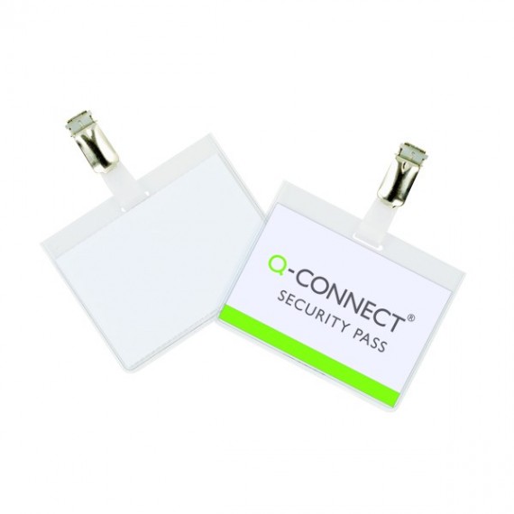 Q-Connect Security Badge 60x90mm Pk25