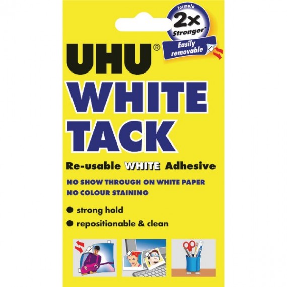 UHU White Tack Handy Pack 62g Pk12