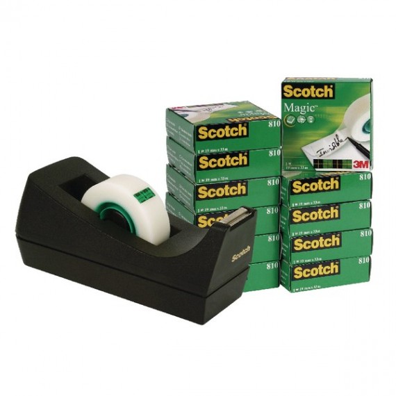 Scotch 810 Magic Tape Pk12 FOC Dispenser