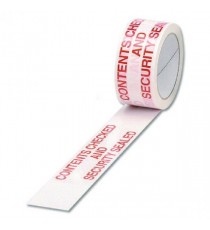 Printed Contents Checked White/Red Tape