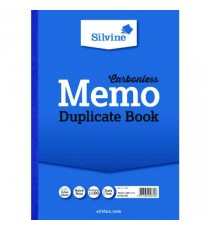 Silvine Duplicate Memo Book A4 Pk3
