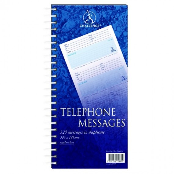 Challenge 320 Wire Telephone Message Pad