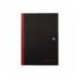 Black n Red Casebound Notebook A4 Feint