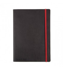 Soft Touch Black n Red Notebook B5