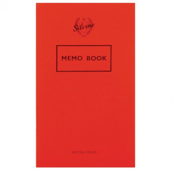 Silvine Memo Book 159x95mm Red Pk24