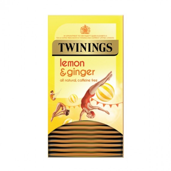 Twinings Lemon/Ginger Infusion Tea Pk20