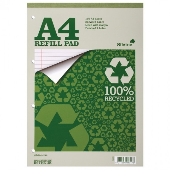 Silvine Evrdy Recycled Refill Pad A4 Pk6