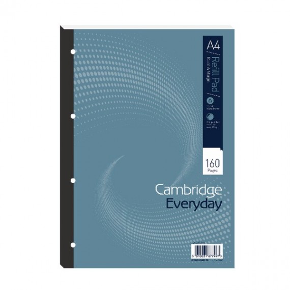 Cambridge Ruled 4 Hole Refill Pad A4 Pk5