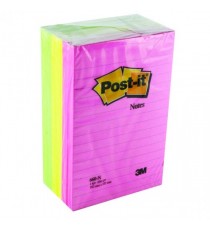 Post-it Neon Notes 101x152mm Ruled 660N