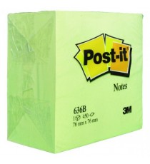 Post-it Yellow Note Cube 76x76mm 636B