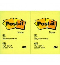 Post-it Yellow Notes 51x76mm 656Y Pk12