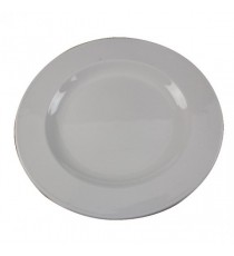 White 250mm Porcelain Plate Pk6