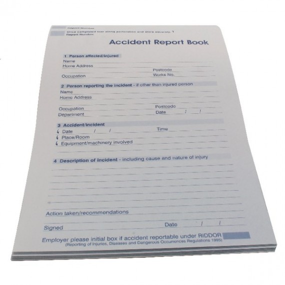 Wallace Cameron A5 Accident Report Book