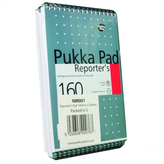 Pukka Metallic Reporter Pad Pk3
