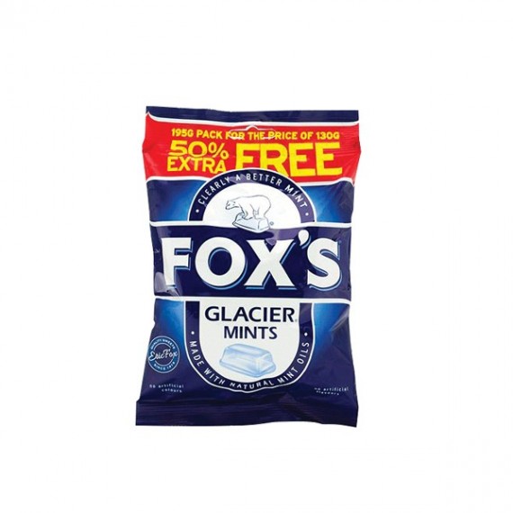 Foxs Glacier Mints 195g Pk12