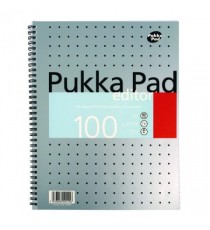 Pukka Metallic Editor Notepad A4 Pk3
