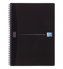Oxford Card Wire Notebook A4 Black Pk5