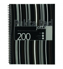 Pukka Stripes Jotta Notebook A4 Blk Pk3