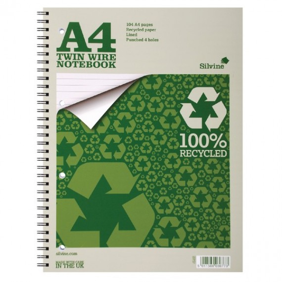 Silvine Everyday Recycled Nbook A4 Pk12