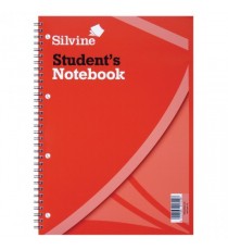Silvine Students Notebook A4 Pk12