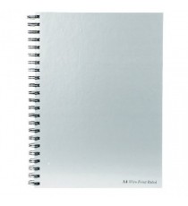 Pukka Silver Wirebound Notebook A4 Pk5