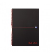 Black n Red A4 Matte Wiro Notebook Pk5