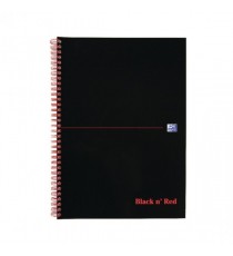 Black n Red Wiro A4 Notebook Pk10