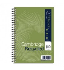 Cambridge Recycled Notebook A5 Pk5