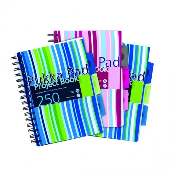 Pukka PP Project Book A5 Blue Pink Pk3