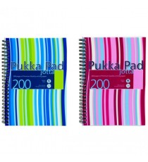 Pukka Stripes Jotta Notebook A5 Blu Pk3