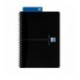 Oxford Card Wire Notebook A5 Black Pk5
