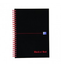 Black n Red A5 Plus Wirebnd HB Notebook