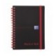 Black n Red Poly Wire A6 Ruled Notebook